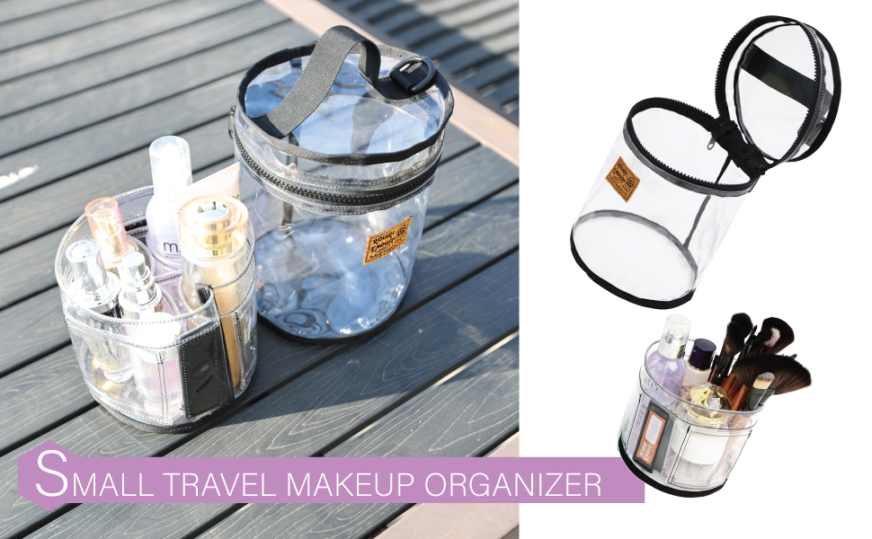 rough enough clear makeup organizer bag clear cosmetic bag travel kit gear accessories tools