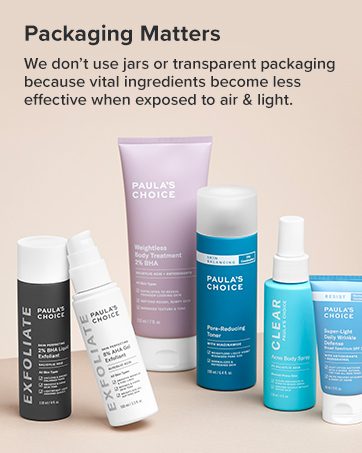 Packaging Matters - We only use packaging that protects formulas from light and air.